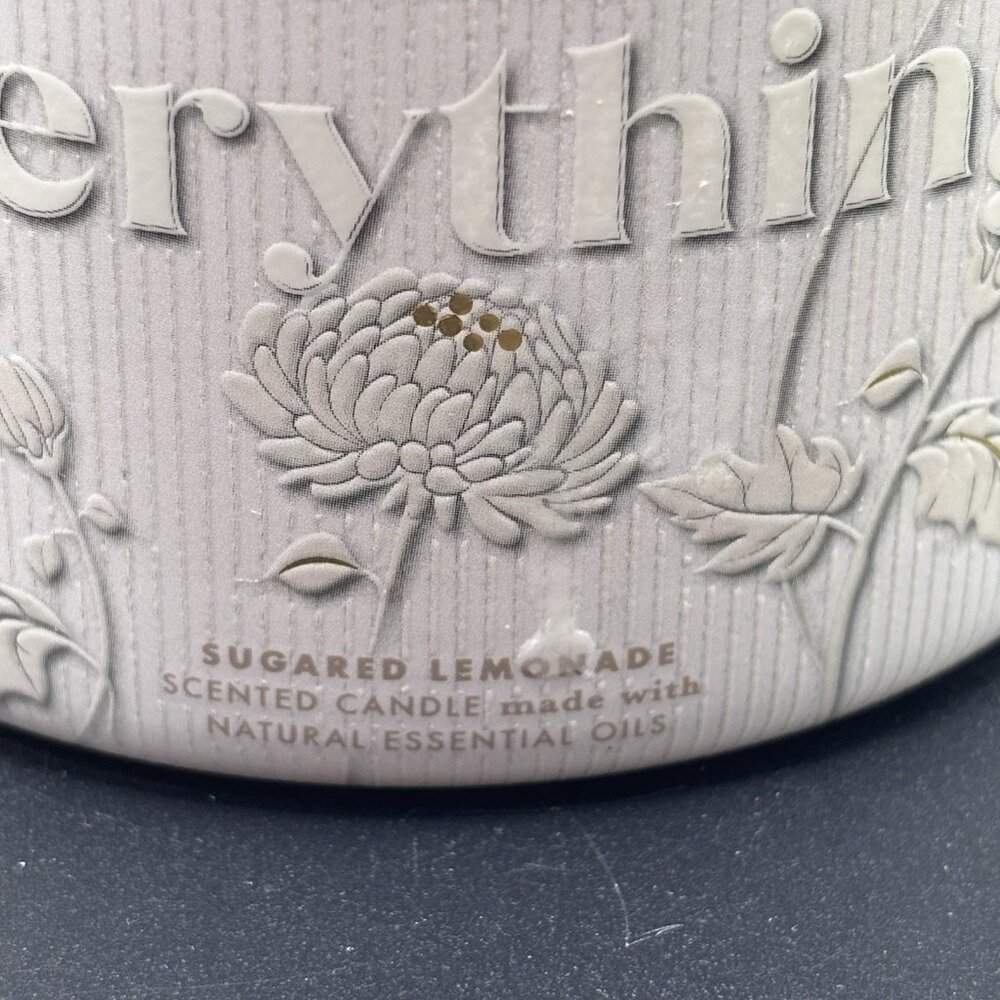 Bath & Body Works Thanks For Everything 3 Wick Candle 14.5 oz Sugared Lemonade - Picture 4 of 16